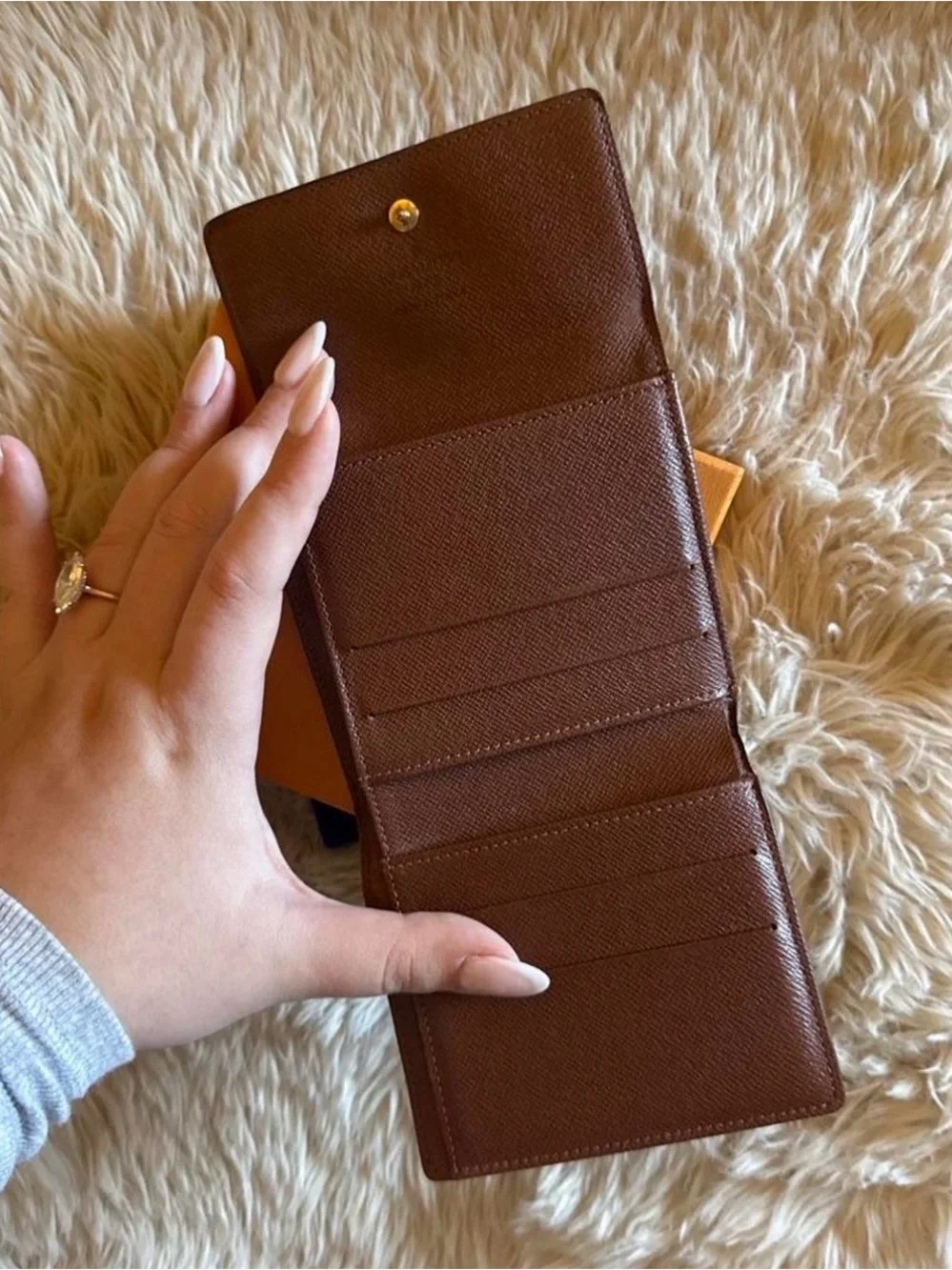 Louis Vuitton Monogram Snap Wallet - Dark Brown & Gold
